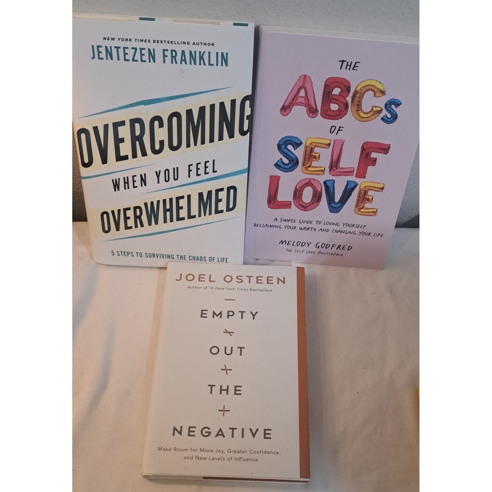 Motivational Self Help Christian Book Lot Joel Osteen Jentezen Franklin